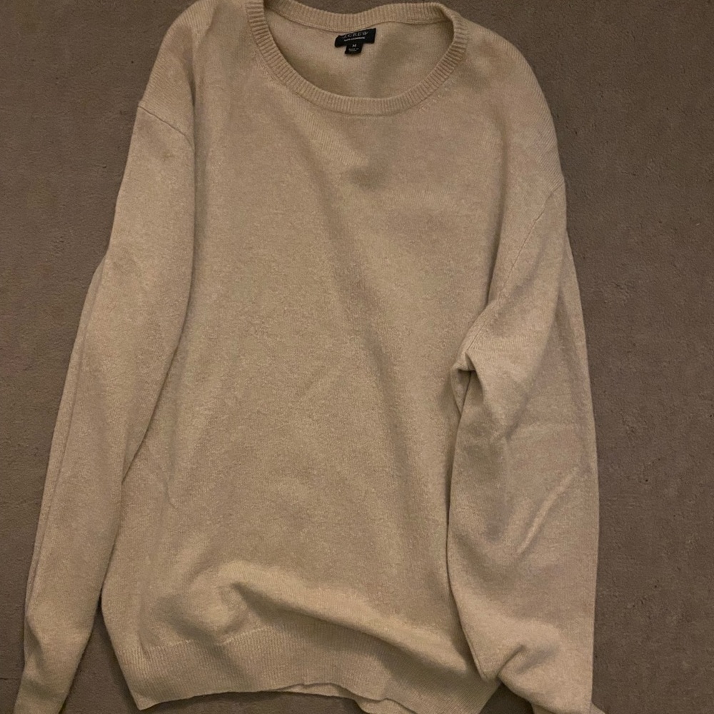 J. Crew Men's Tan Crewneck Sweater